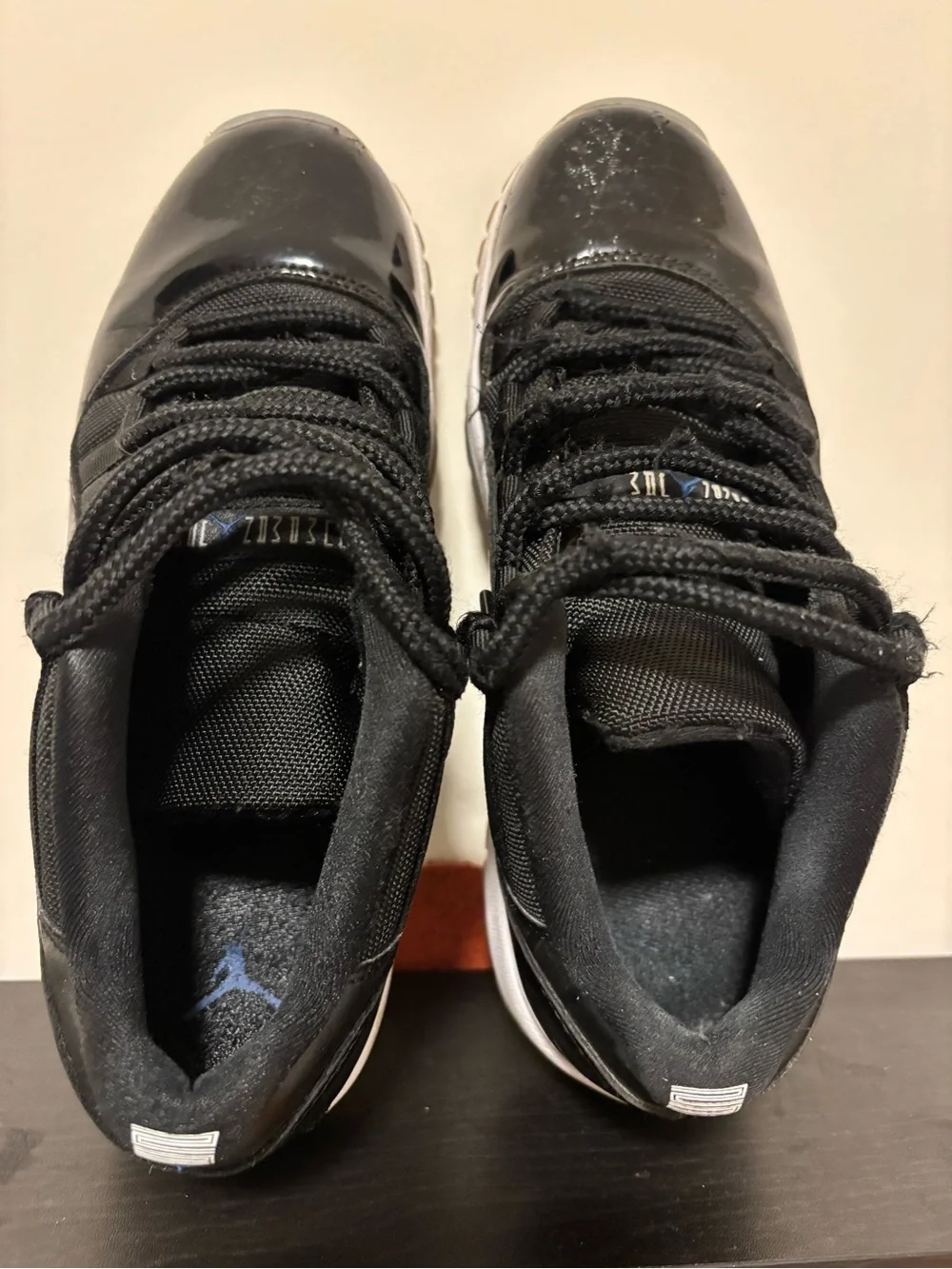 Retro Jordan 11’s Men's Black and White Low-Top Sneakers